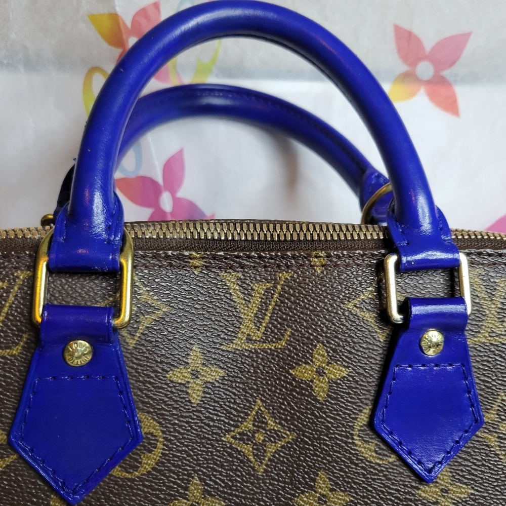 Authentic Vintage Louis Vuitton Alma PM VI0989, Very Good Condition, Cobalt Blue - Picture 5 of 16